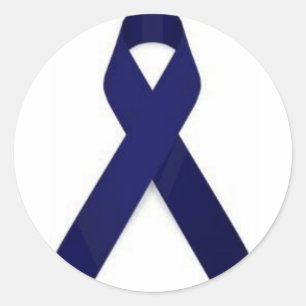 Adesivo Redondo Consciência do cancro do cólon