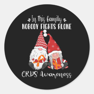 Adesivo Redondo Consciência dos Gnomos de Natal