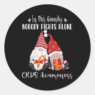 Adesivo Redondo Consciência dos Gnomos de Natal