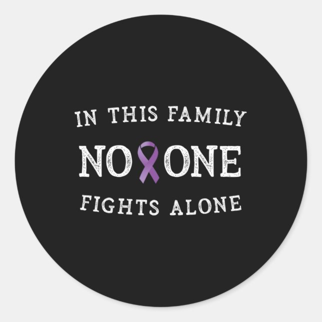 Adesivo Redondo Consciência positiva do Câncer de pâncreas de Mens (Frente)