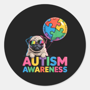 Adesivo Redondo Consciencialização do autismo