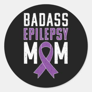 Adesivo Redondo Conscientização sobre Epilepsia pela Mãe de Epilep