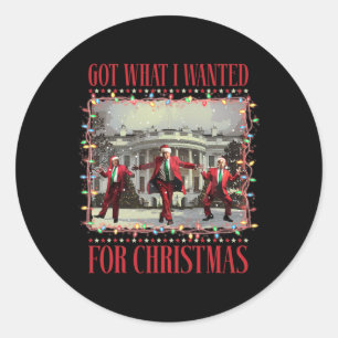 Adesivo Redondo Consegui O Que Queria Para Papais noeis De Natal E