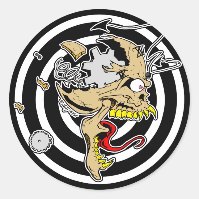 Adesivo Redondo Consegui o tempo (Frente)