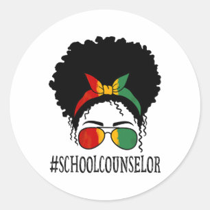 Adesivo Redondo Conselheira da Escola Mulheres Africanas Malucas P