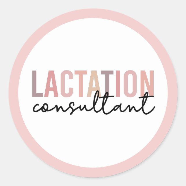 Adesivo Redondo Conselheiro de Aleitamento IBCLC Aleitamento (Frente)