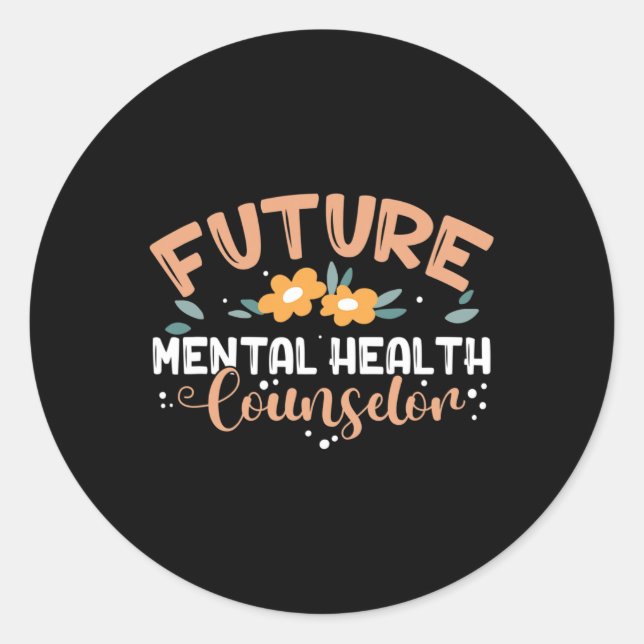 Adesivo Redondo Conselheiro de Saúde Mental Conselheiro de Saúde M (Frente)
