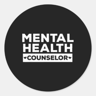 Adesivo Redondo Conselheiro de Saúde Mental - Terapêutica Mental