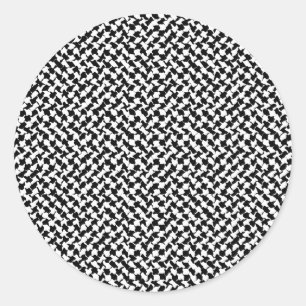 Adesivo Redondo Conselho do Verificador Branco Preto