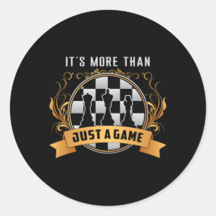 Adesivo Redondo Conselho do Xadrez Conselho do Xadrez  Queen Gift