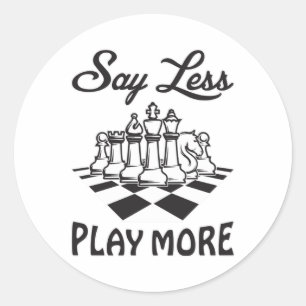 Adesivo Redondo Conselho Xadrez do Jogador de Xadrez Conselho Xadr