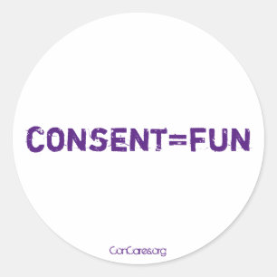 Adesivo Redondo Consent=Fun