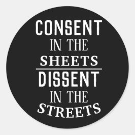 Adesivo Redondo Consentimento nas folhas