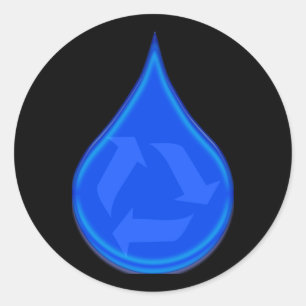 Adesivo Redondo Conservar e Salvar Água