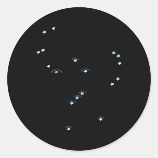 Adesivo Redondo Constelação de Orion