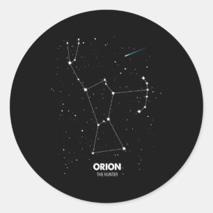Adesivo Redondo Constelação De Orion, O Hunter Orion Star