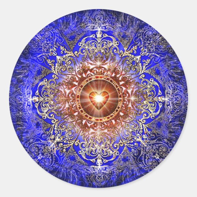 Adesivo Redondo Constelação do Coração (Frente)