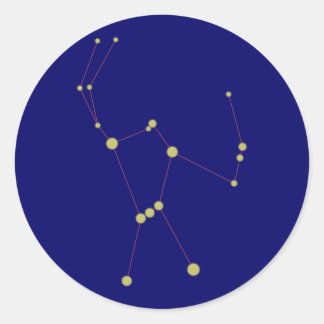Adesivo Redondo Constelação Orion constellation
