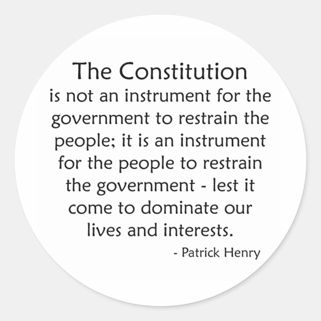 Adesivo Redondo Constituição (Frente)