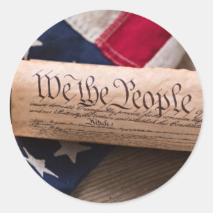 Adesivo Redondo Constituição dos EUA