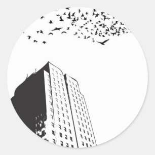 Adesivo Redondo Construção