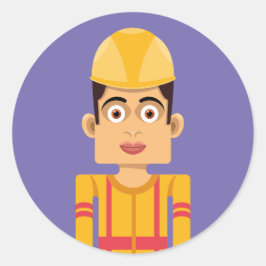 Adesivo Redondo Constructor