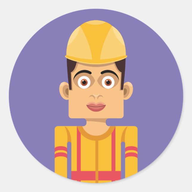 Adesivo Redondo Constructor (Frente)