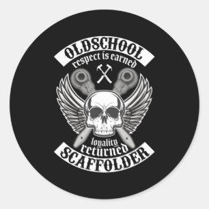 Adesivo Redondo Construtor De Dobras Da OldSchool