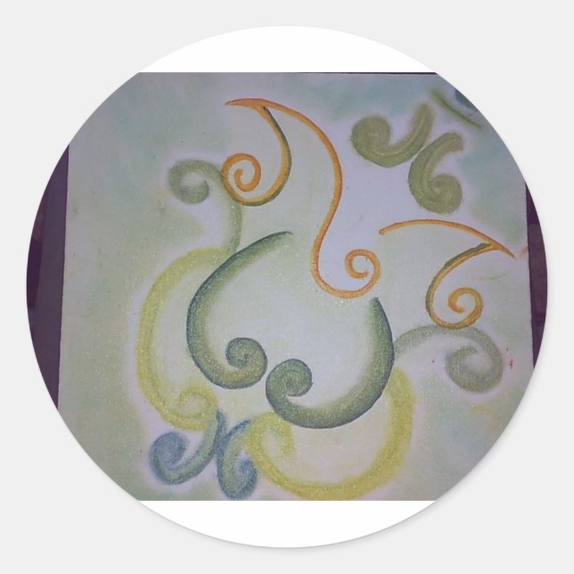 Adesivo Redondo ContemporâneoGanesh2 (Frente)
