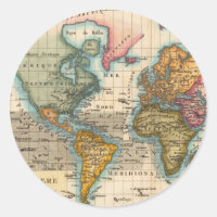 Continentes Antigos do Mapa Mundial dos Anos 1700