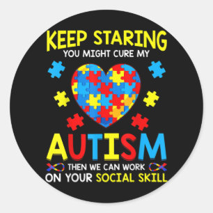Adesivo Redondo Continua A Estreitá-Lo, Pode Curar O Meu Autismo
