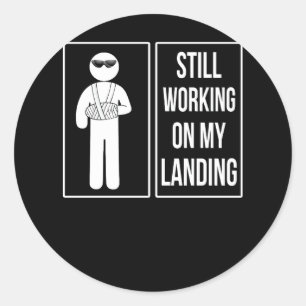 Adesivo Redondo Continuando Trabalhando Em Meu Recove De Braço Que