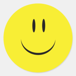 Adesivo Redondo Continue sorrindo de saúde feliz  