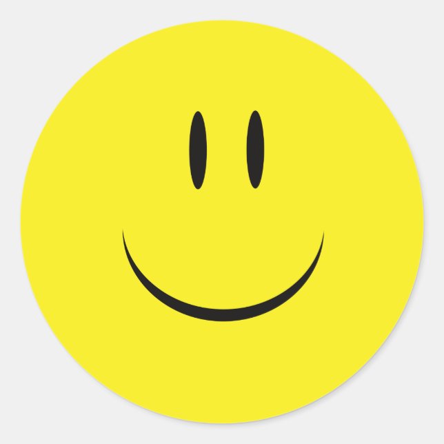 Adesivo Redondo Continue sorrindo de saúde feliz (Frente)