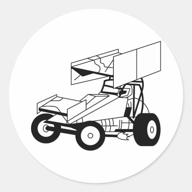 Adesivo Redondo Contorno do carro Sprint (Frente)