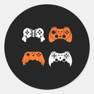 Adesivo Redondo Contrato de jogo de vídeo Gamer do Controlador de 