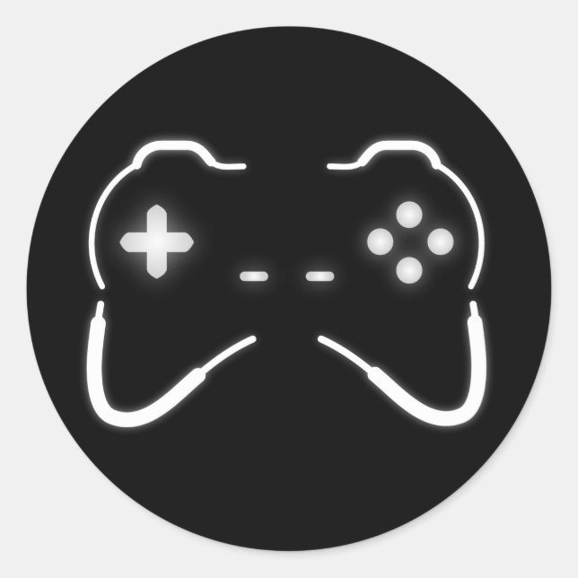 Adesivo Redondo Controladora de Jogo (Frente)