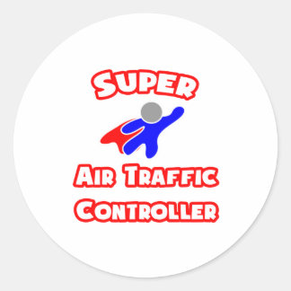 Adesivo Redondo Controladora de tráfego aéreo