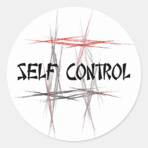 Adesivo Redondo Controle de auto das artes marciais