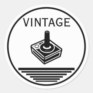 Adesivo Redondo Controle VINTAGE