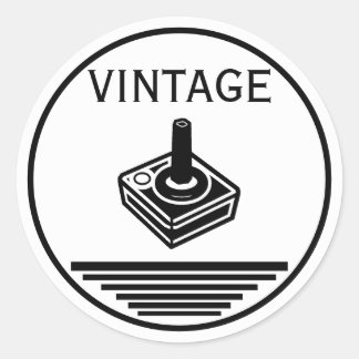 Adesivo Redondo Controle VINTAGE