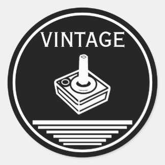 Adesivo Redondo Controle VINTAGE