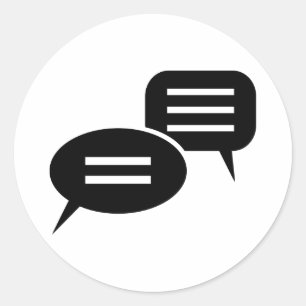 Adesivo Redondo Conversação