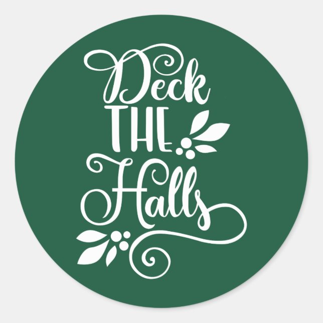 Adesivo Redondo convés de festas tipográficas (Frente)