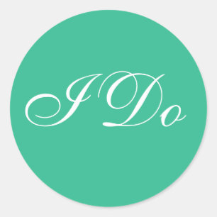 Adesivo Redondo Convite de casamento Mountain Meadow