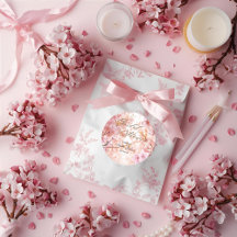 Convite de Chá de Noiva Delight Cherry Blossom