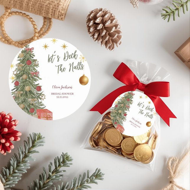 Adesivo Redondo Convite de Churrasco de Noiva Inverno Decoração de (Criador carregado)