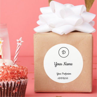 Adesivo Redondo Convite - Sinal de Pedestal - Caso de Cartão de Vi