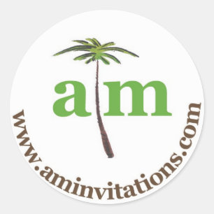 Adesivo Redondo Convites de Anna Murray