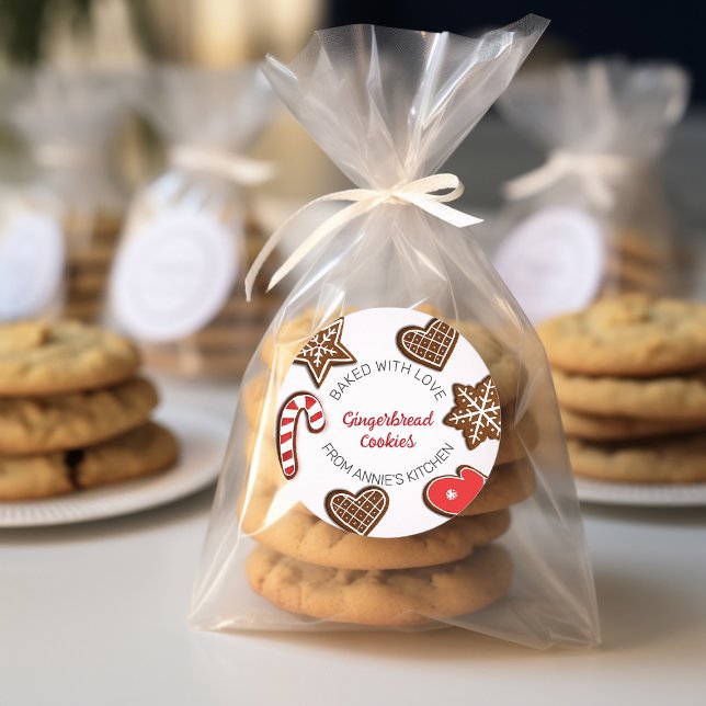 Adesivo Redondo Cookie de Feriado (Criador carregado)